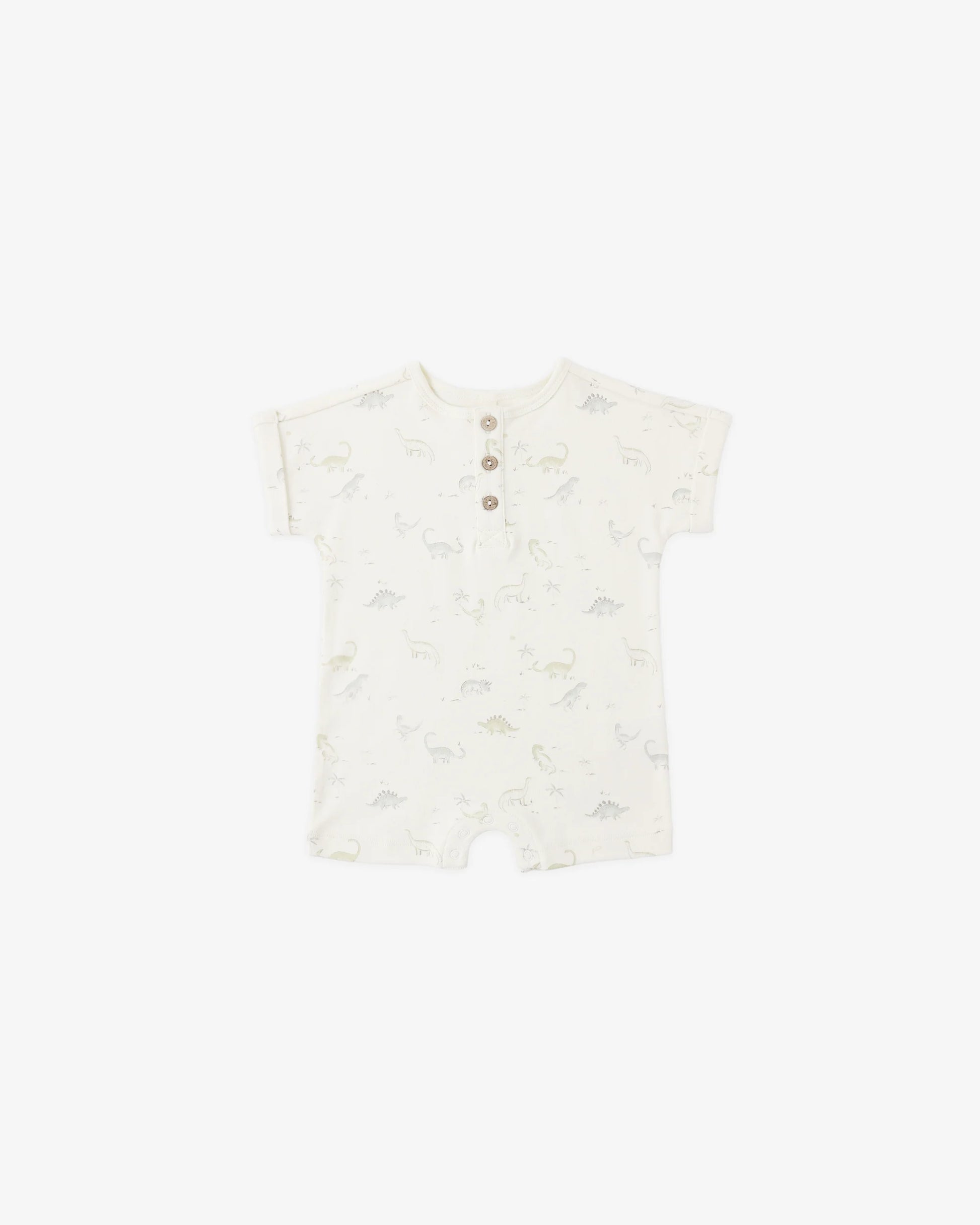 Short Sleeve One-Piece in Dinosaur - Doodlebug's Children's Boutique