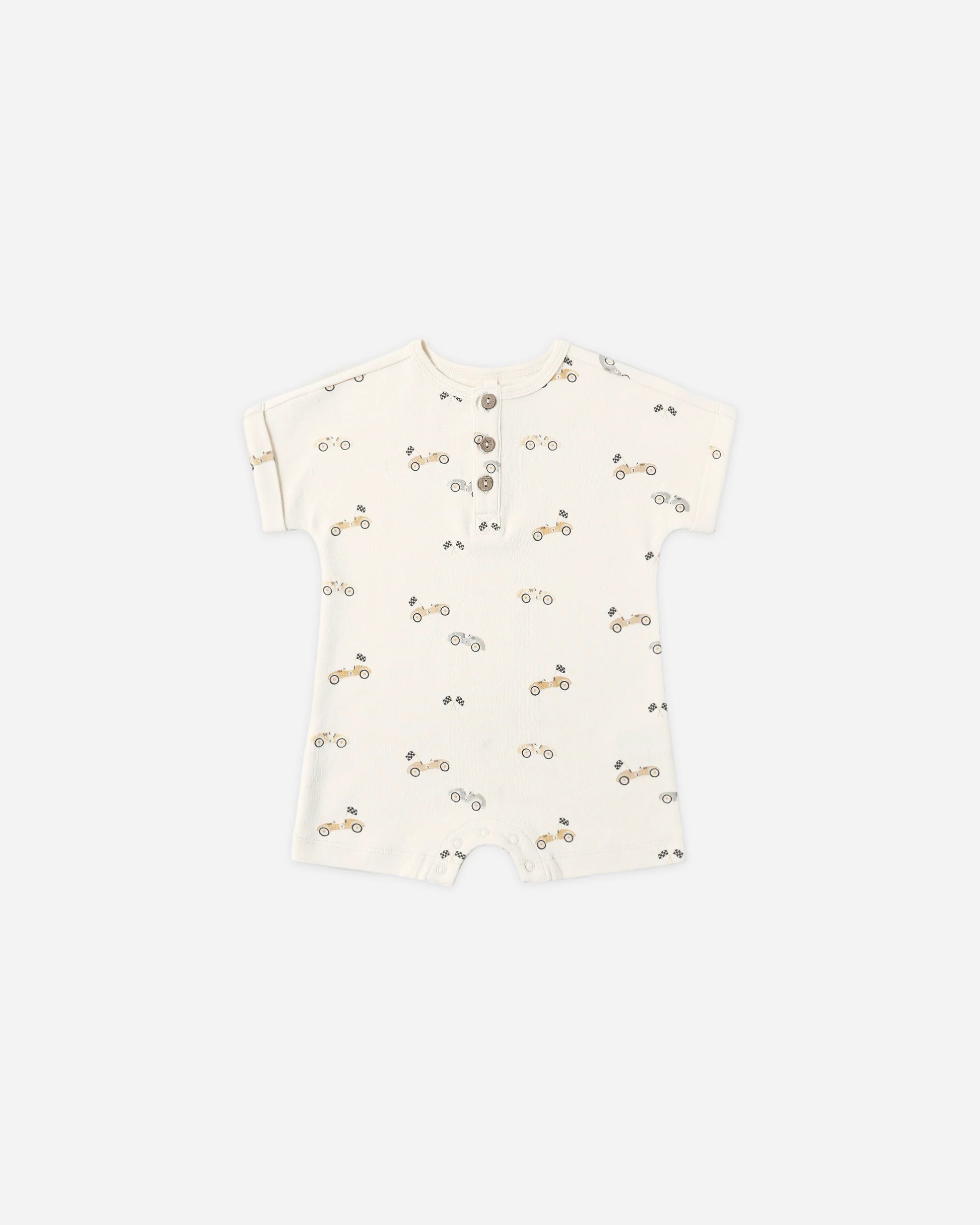 Short Sleeve One-Piece in Race Car - Doodlebug's Children's Boutique