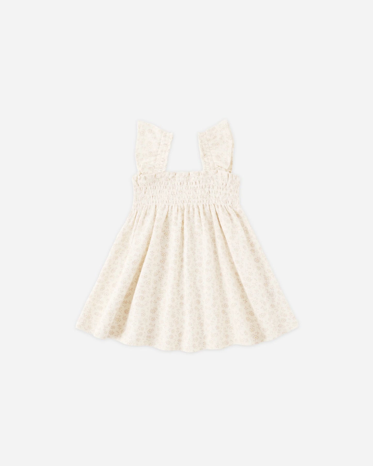 Smocked Jersey Dress in Ditsy Floral - Doodlebug's Children's Boutique