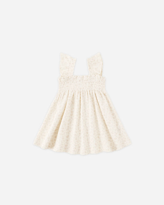 Smocked Jersey Dress in Ditsy Floral - Doodlebug's Children's Boutique