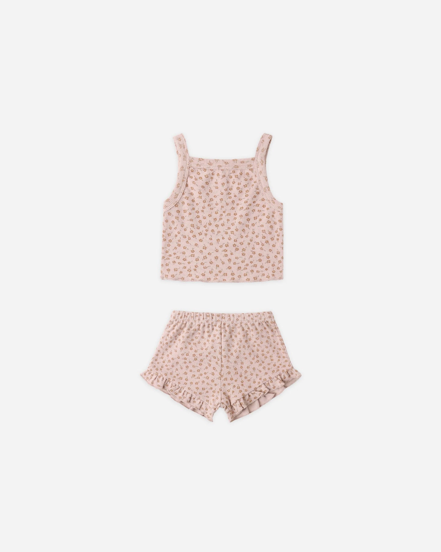 Evie Tank + Shortie Set in Posy - Doodlebug's Children's Boutique