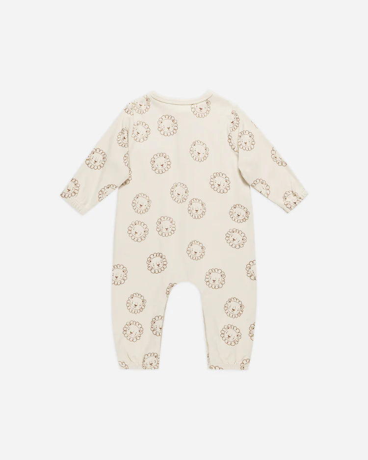 Long Sleeve Pocket Jumpsuit in Lions  - Doodlebug's Children's Boutique