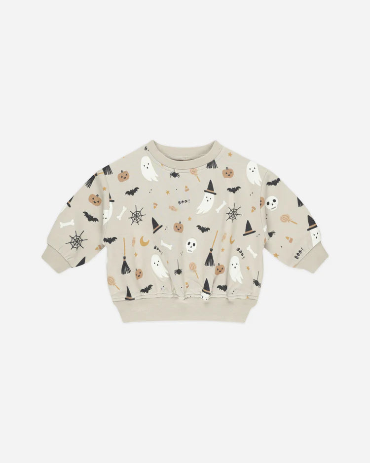 Relaxed Fleece Sweatshirt in Halloween  - Doodlebug's Children's Boutique