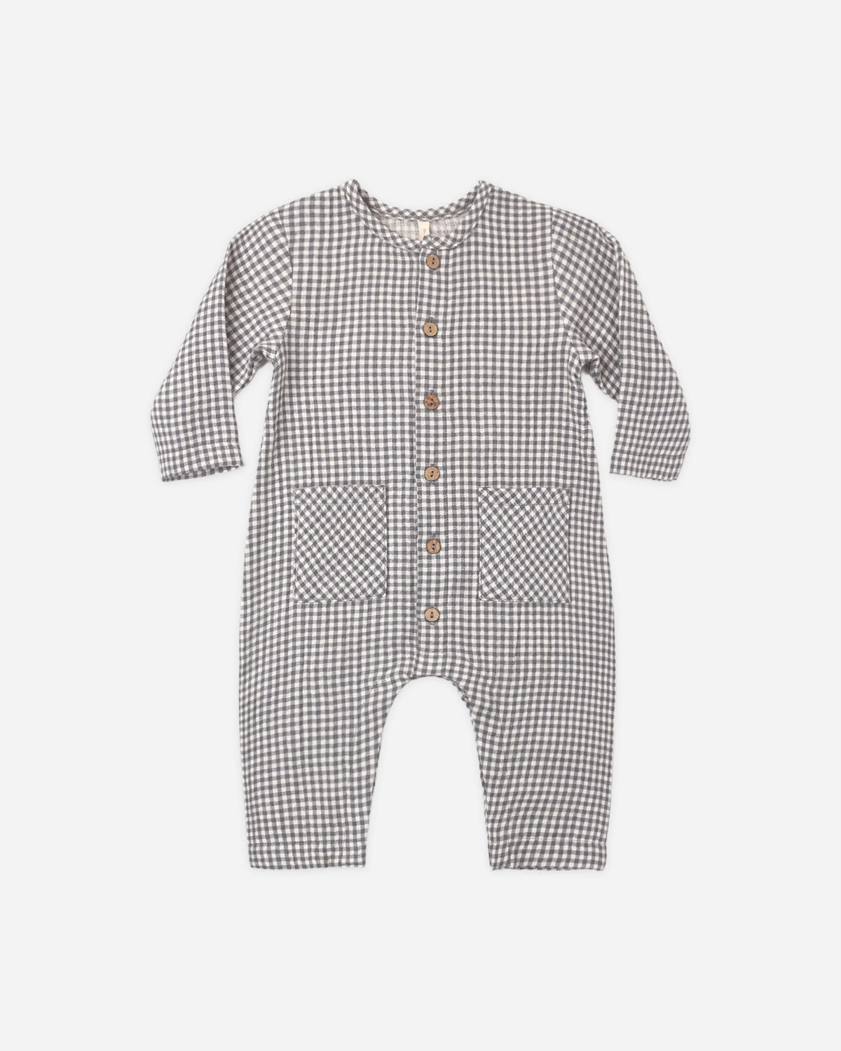 Pocketed Woven Jumpsuit in Midnight Gingham - Doodlebug's Children's Boutique
