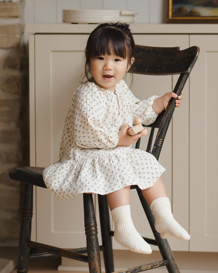 Socks Set in Natural & Mauve  - Doodlebug's Children's Boutique