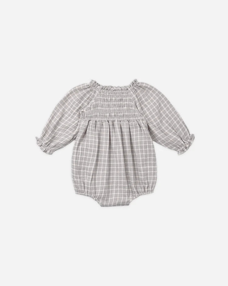 Eden Romper in Blue Gingham