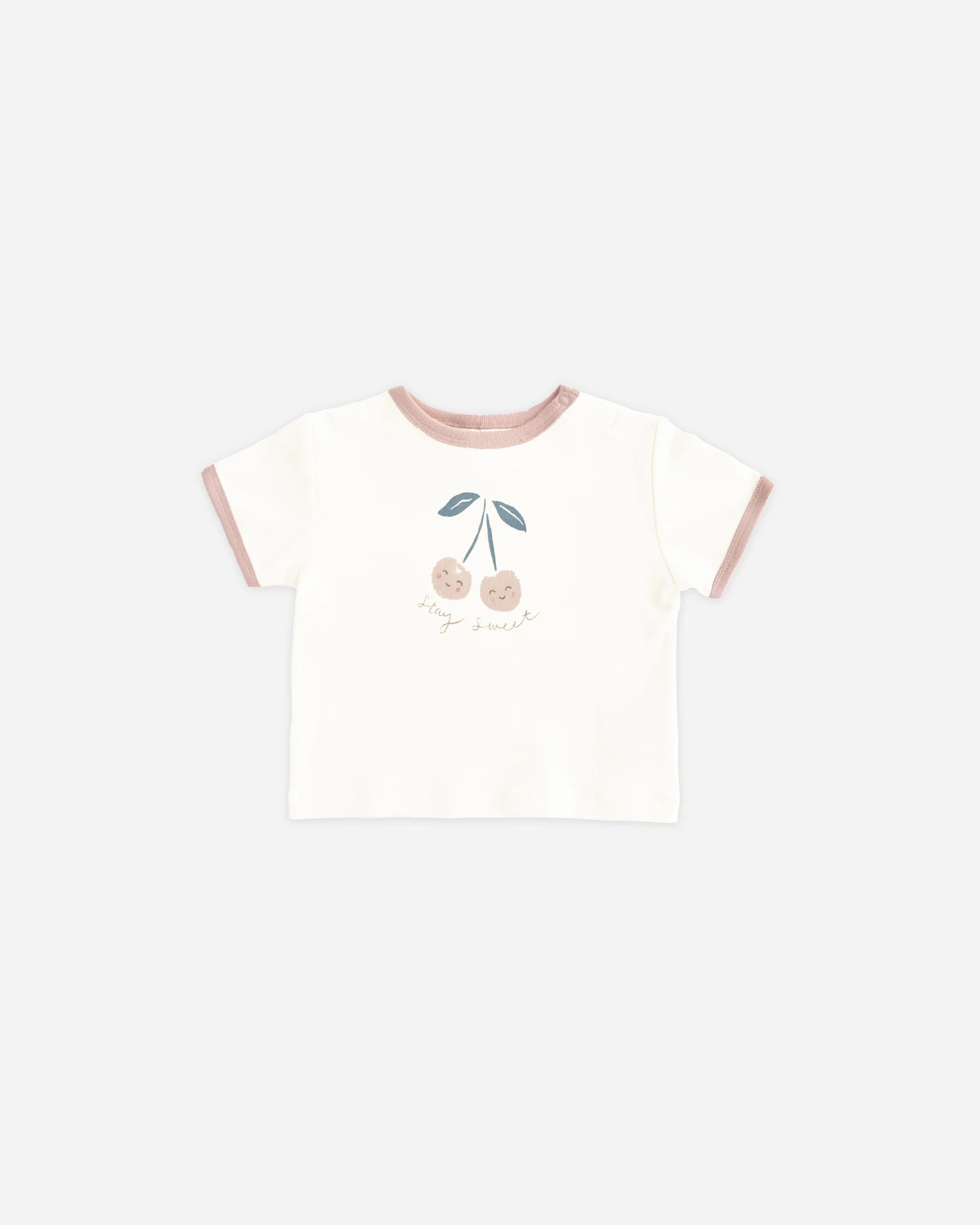 Ringer Tee in Cherry - Doodlebug's Children's Boutique