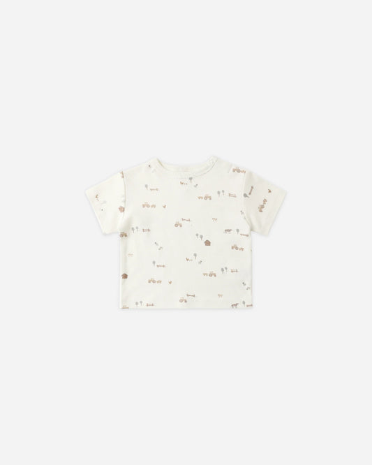 Boxy Tee in Farm - Doodlebug's Children's Boutique