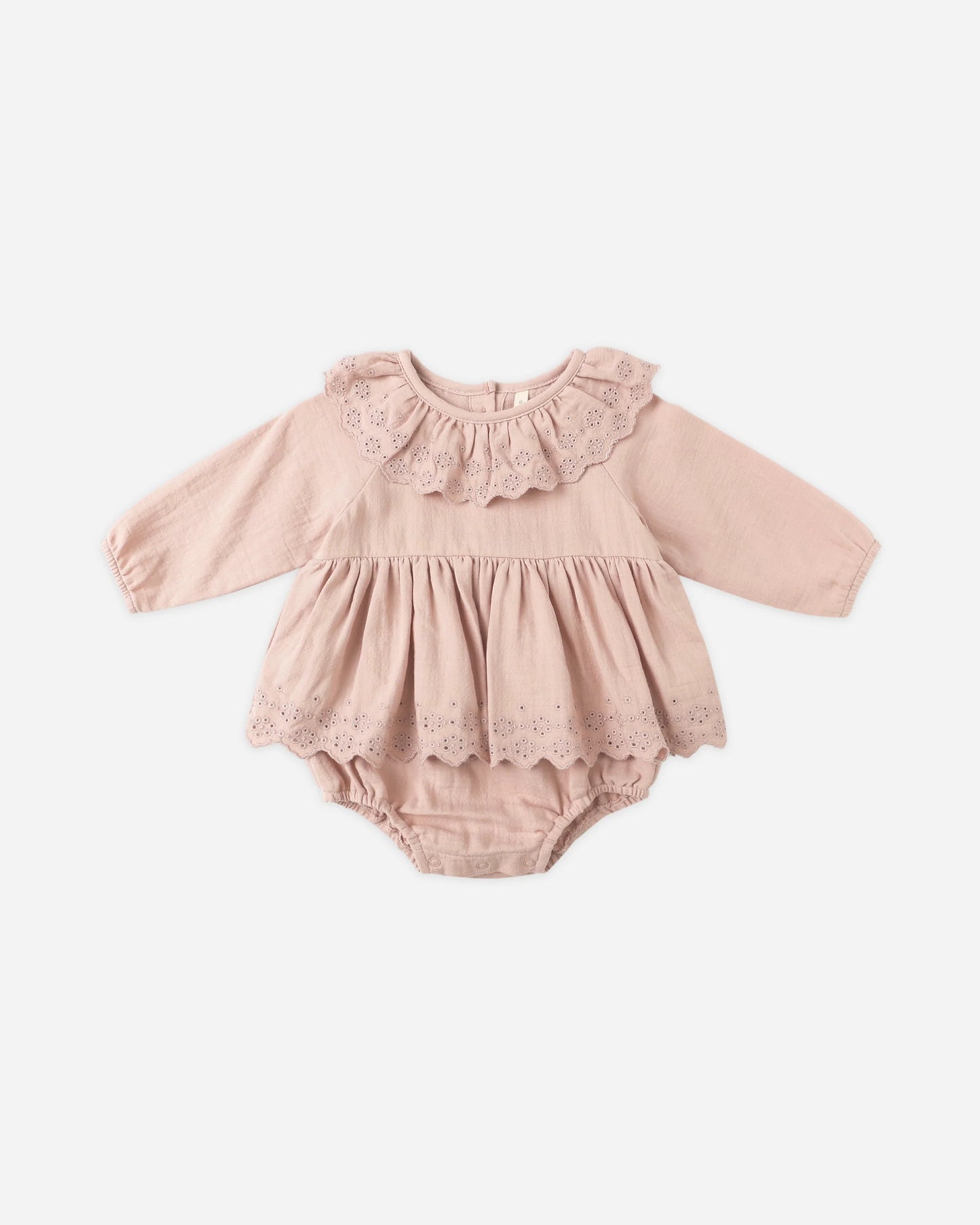 Thalia Romper in Rose - Doodlebug's Children's Boutique