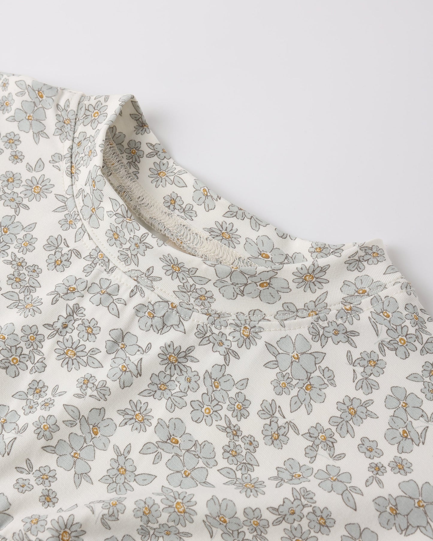 Bamboo Babydoll Dress in Blue Floral - Doodlebug's Children's Boutique