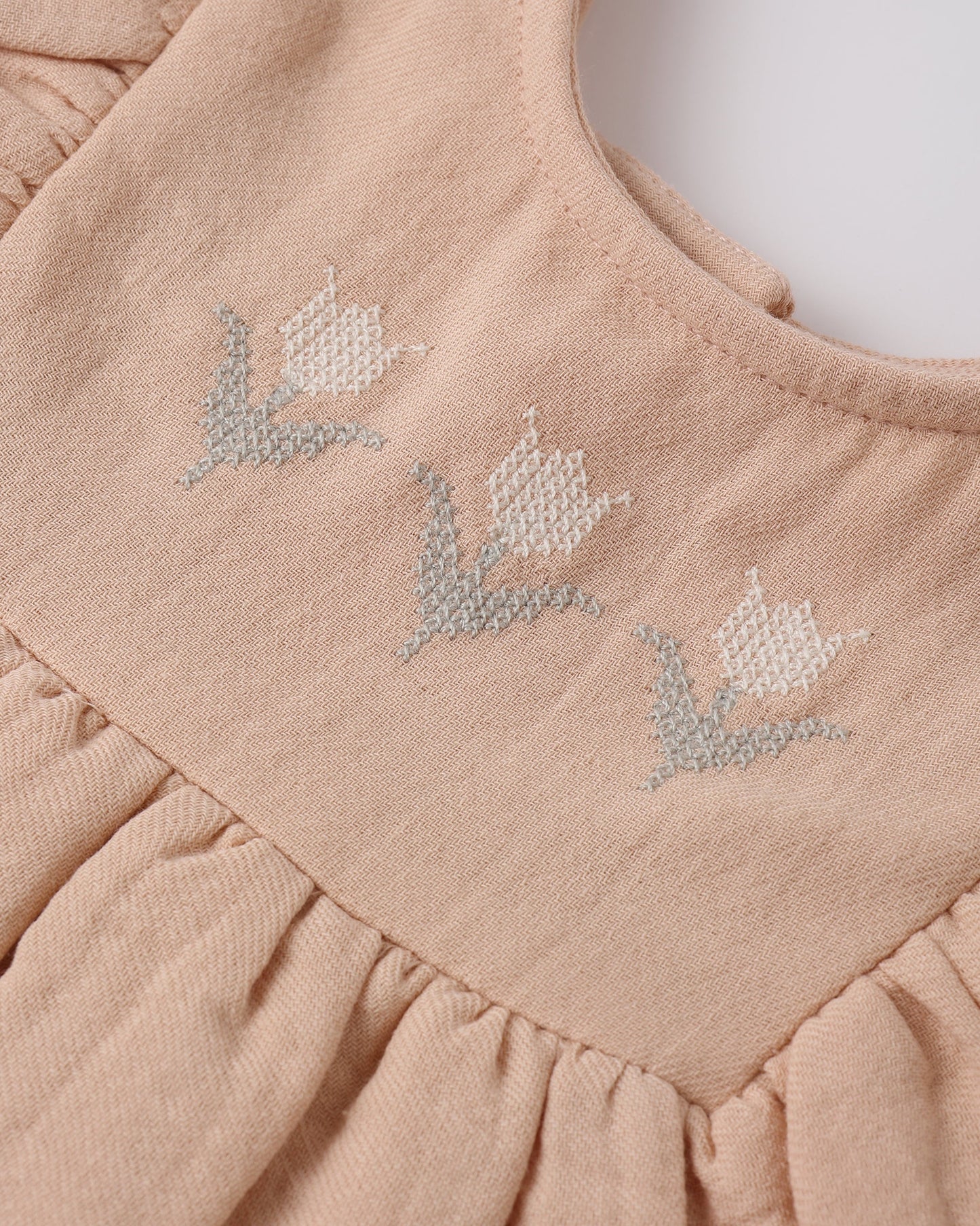 Lulu Dress in Melon - Doodlebug's Children's Boutique