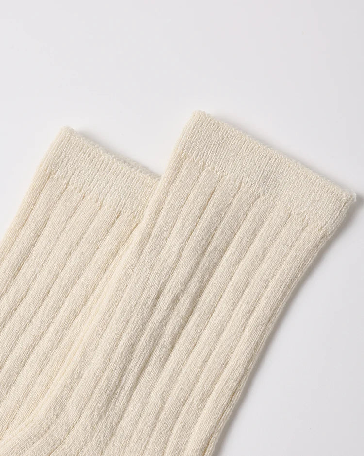 Socks Set in Natural & Dusty Rose