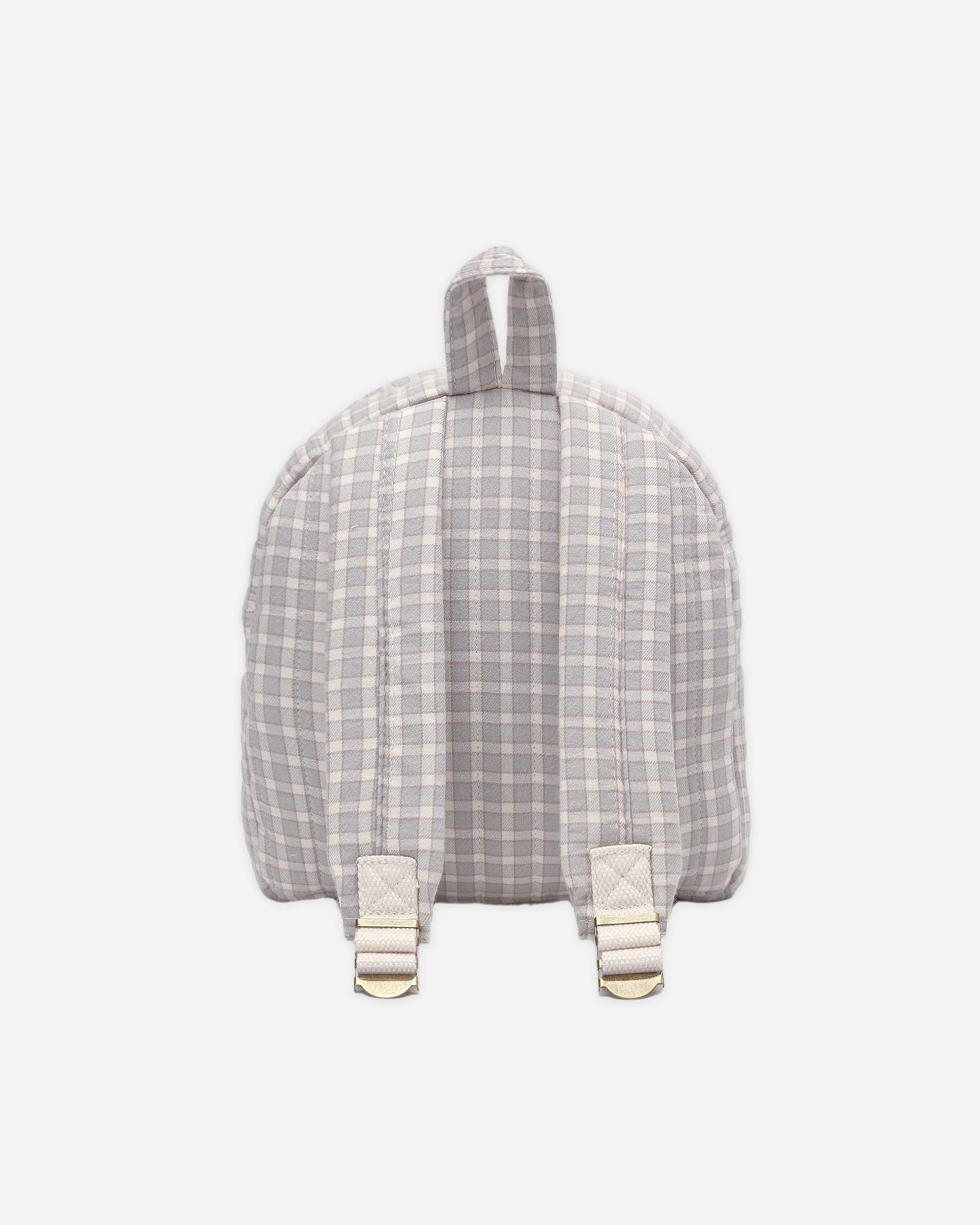 Mini Backpack in Blue Gingham