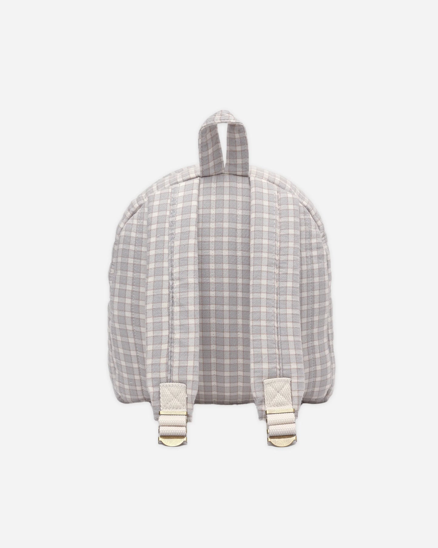 Mini Backpack in Blue Gingham