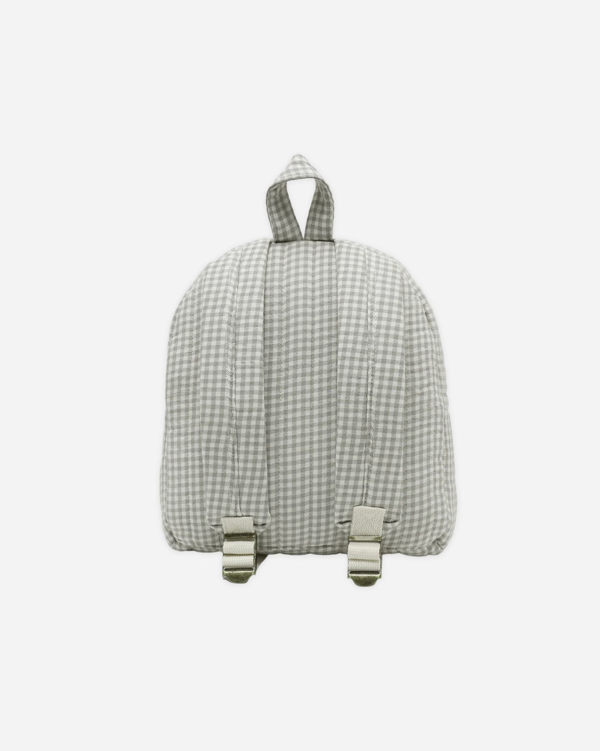 Mini Backpack in Sage Gingham - Doodlebug's Children's Boutique