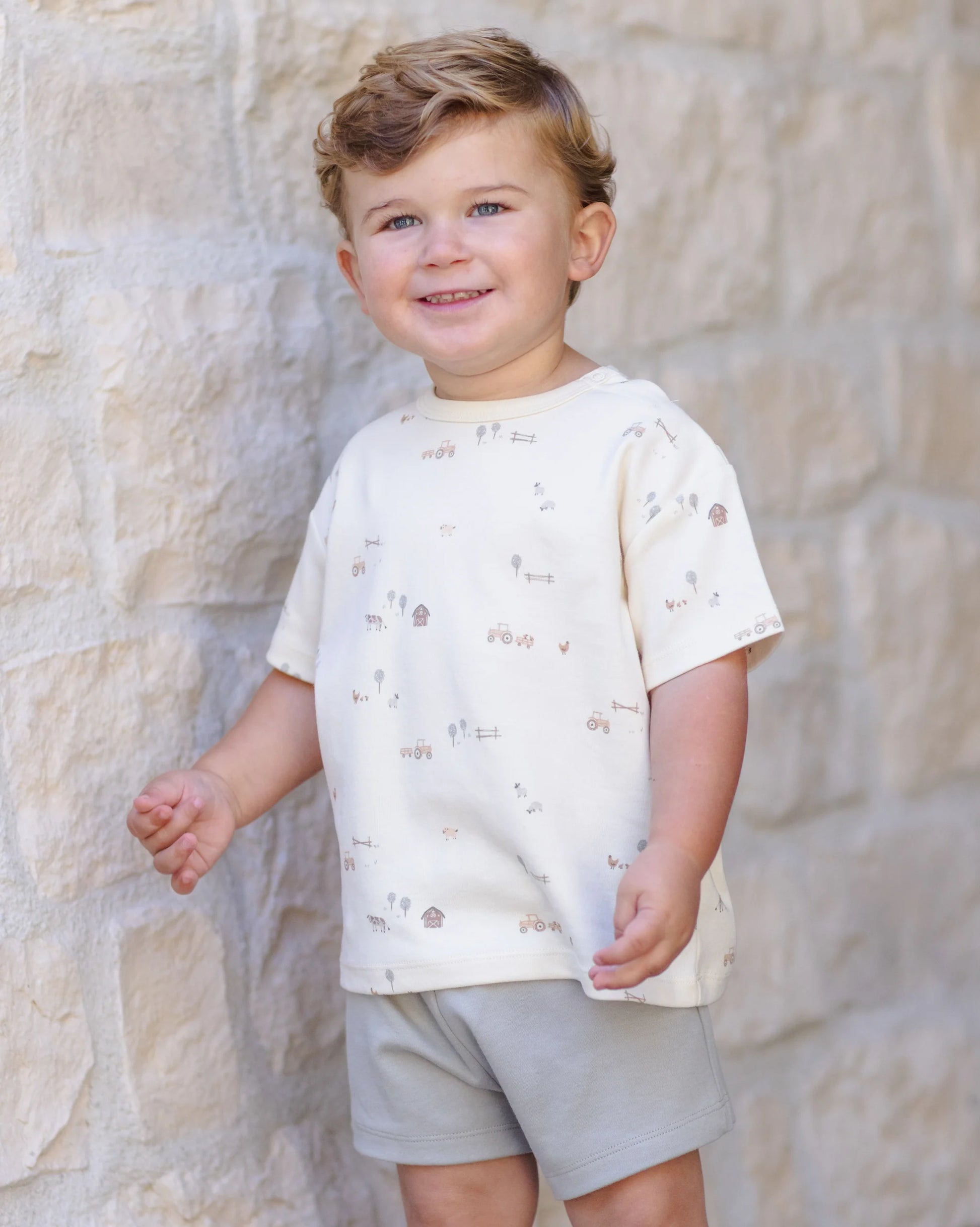 Play Short in Sage - Doodlebug's Children's Boutique