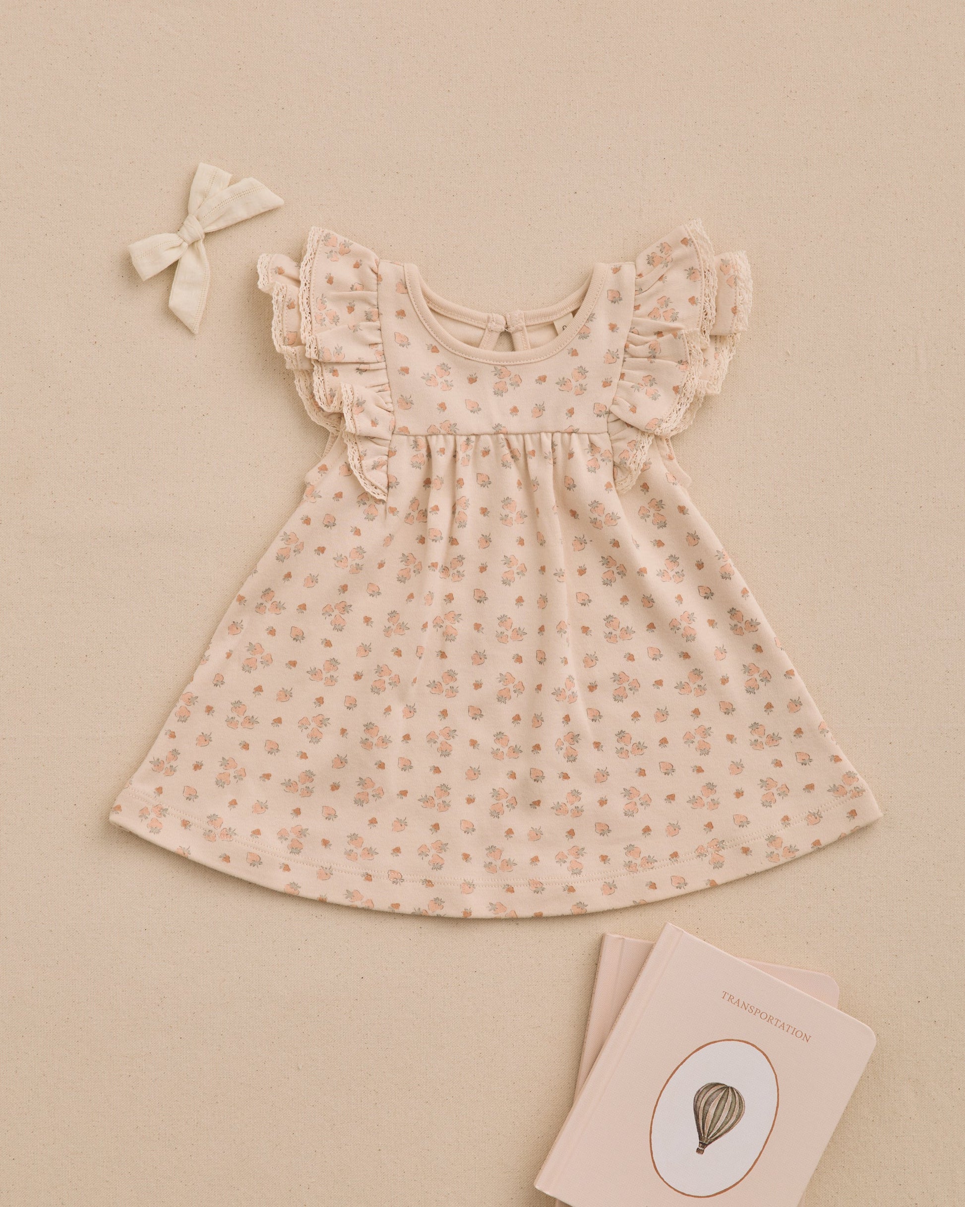 Flutter Dress in Strawberries - Doodlebug's Children's Boutique