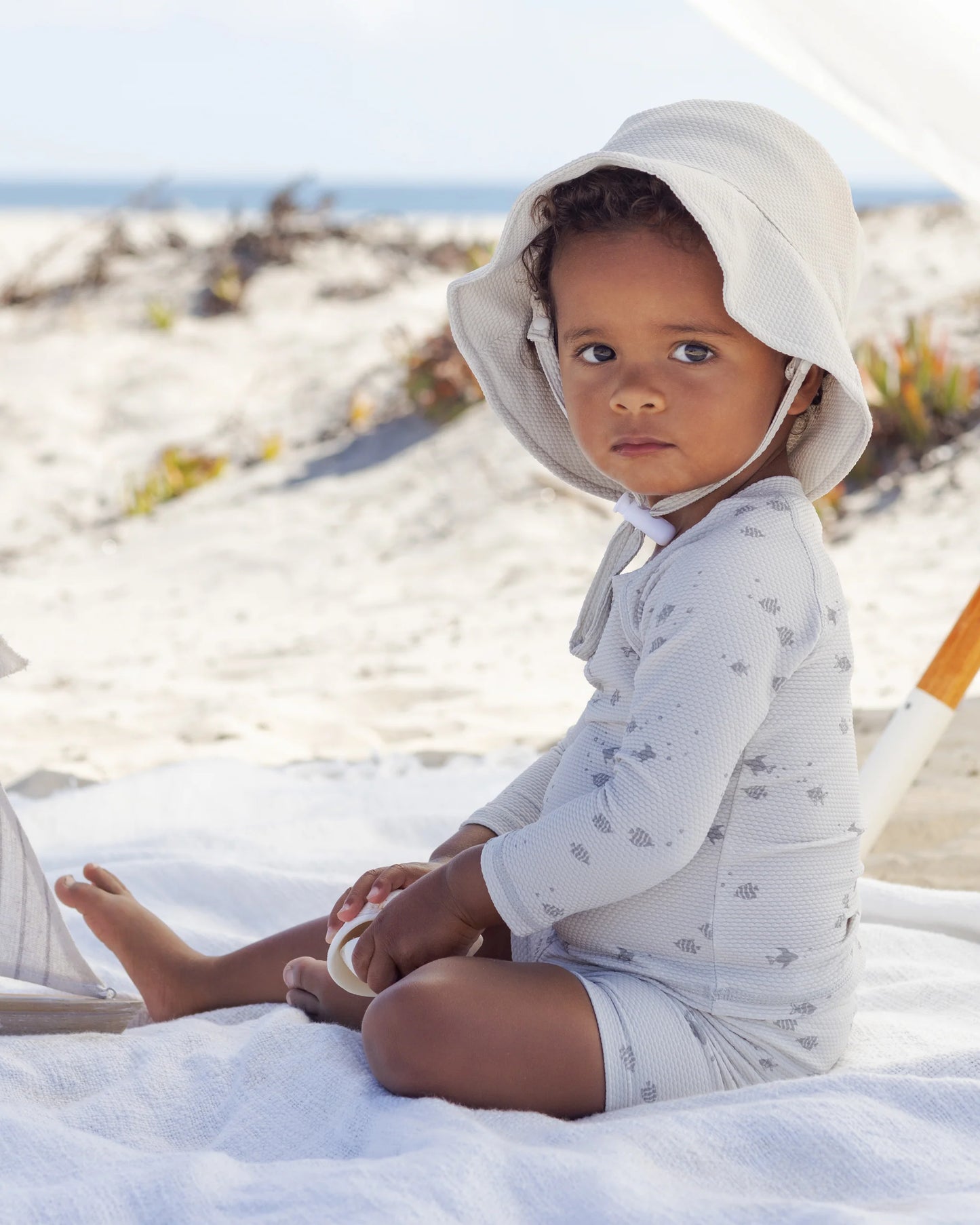 Finn Rashguard & Short Set in Fish - Doodlebug's Children's Boutique