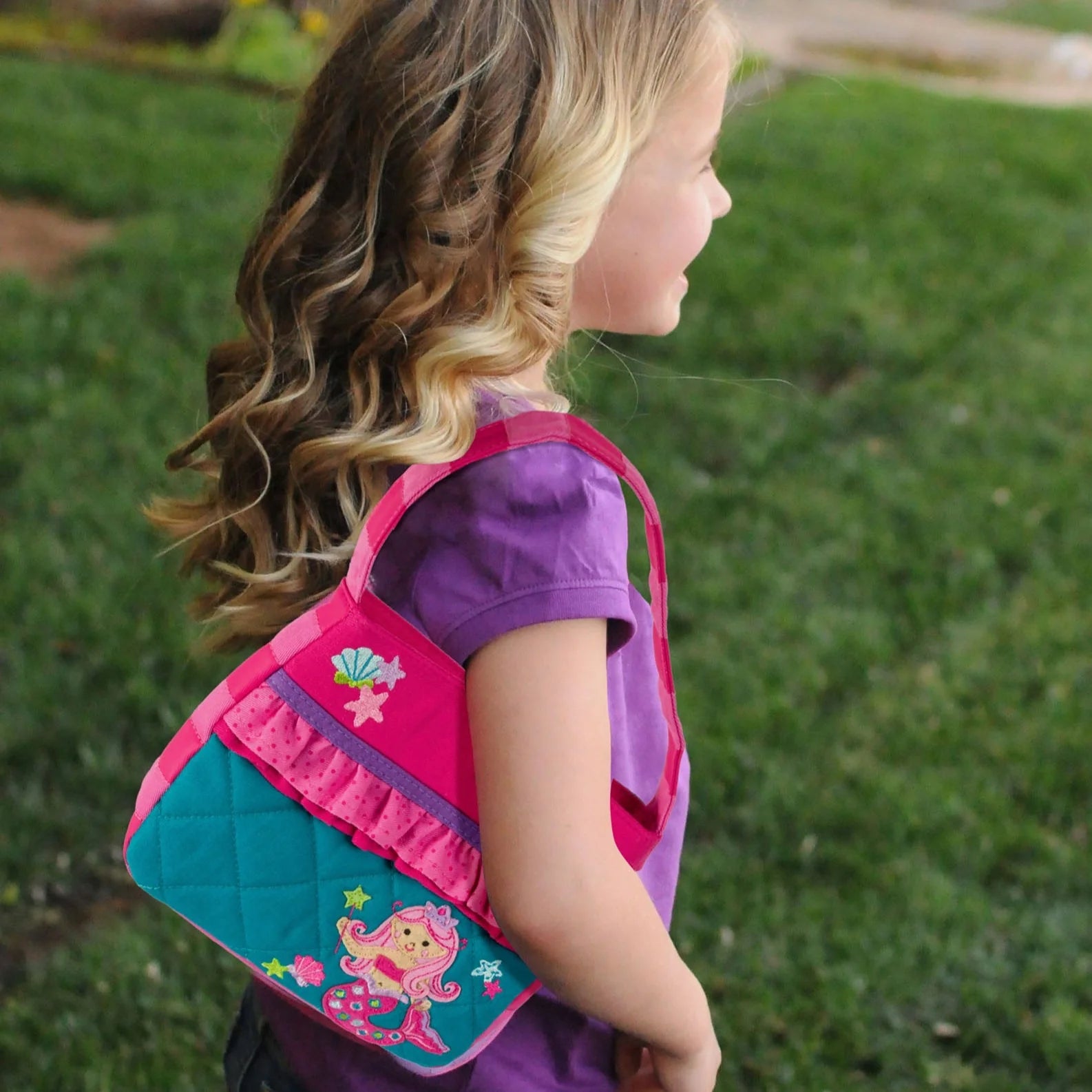 Mermaid Quilted Purse  - Doodlebug's Children's Boutique