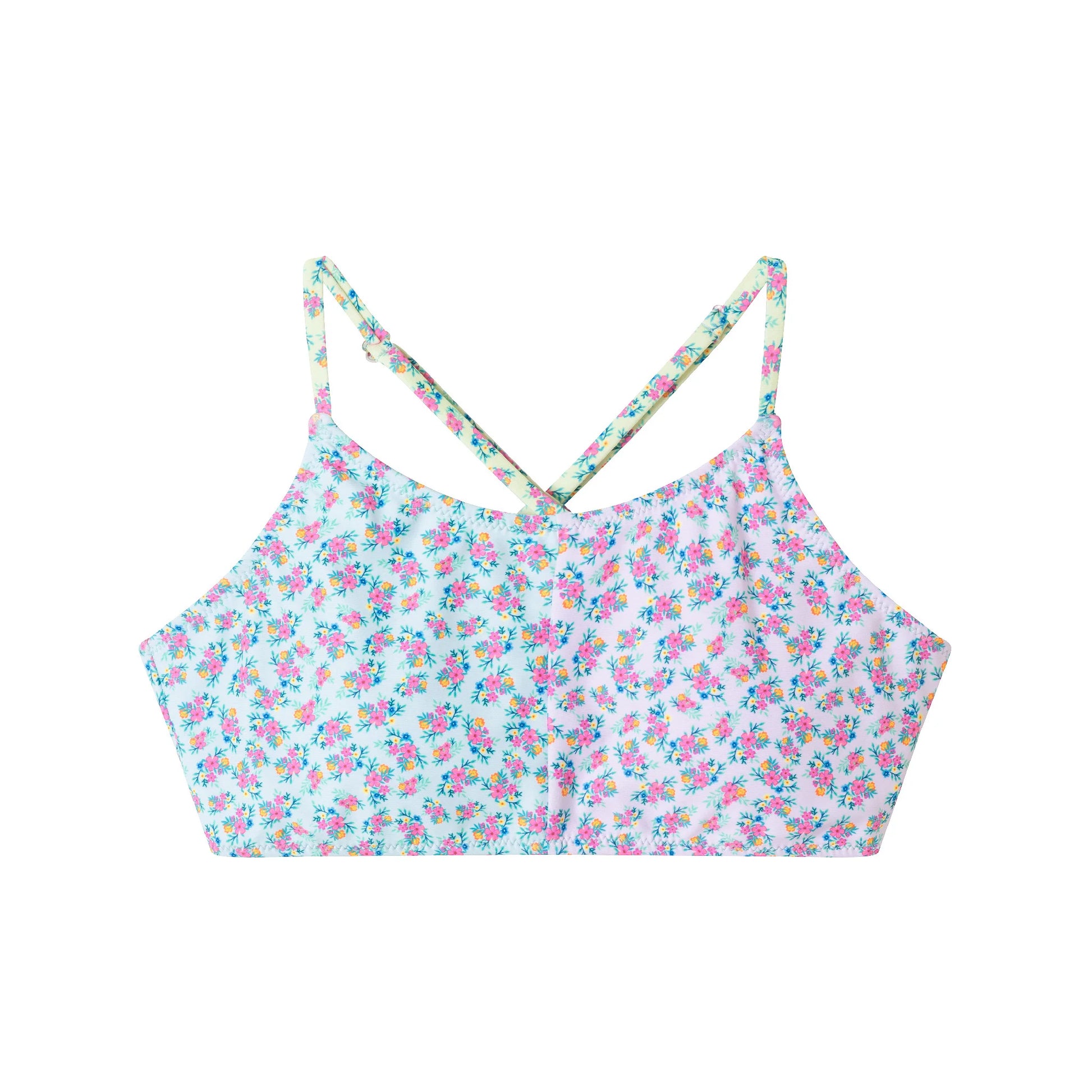 Floral Color Block Bikini - Doodlebug's Children's Boutique