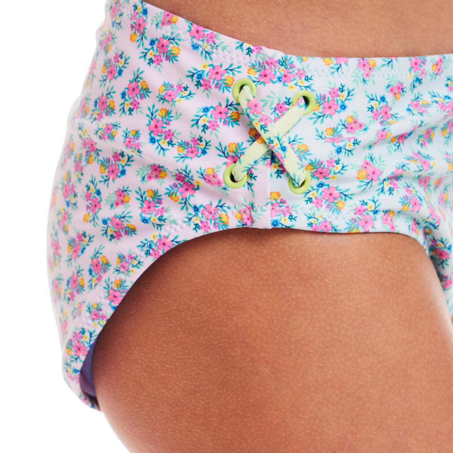 Floral Color Block Bikini - Doodlebug's Children's Boutique