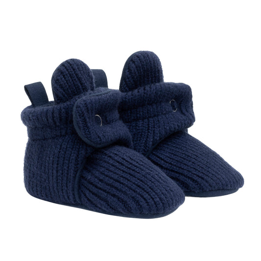 Colby Snap Booties in Navy  - Doodlebug's Children's Boutique