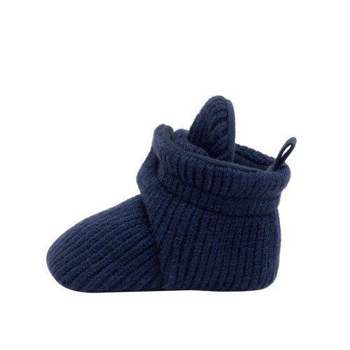 Colby Snap Booties in Navy  - Doodlebug's Children's Boutique