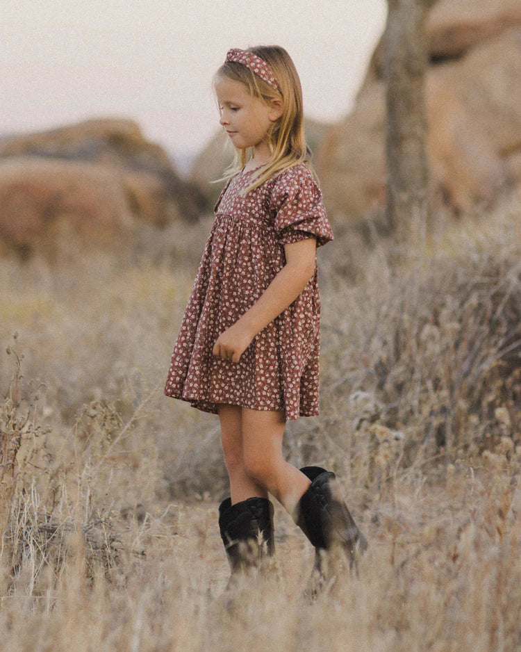 Jolene Dress in Rosette  - Doodlebug's Children's Boutique