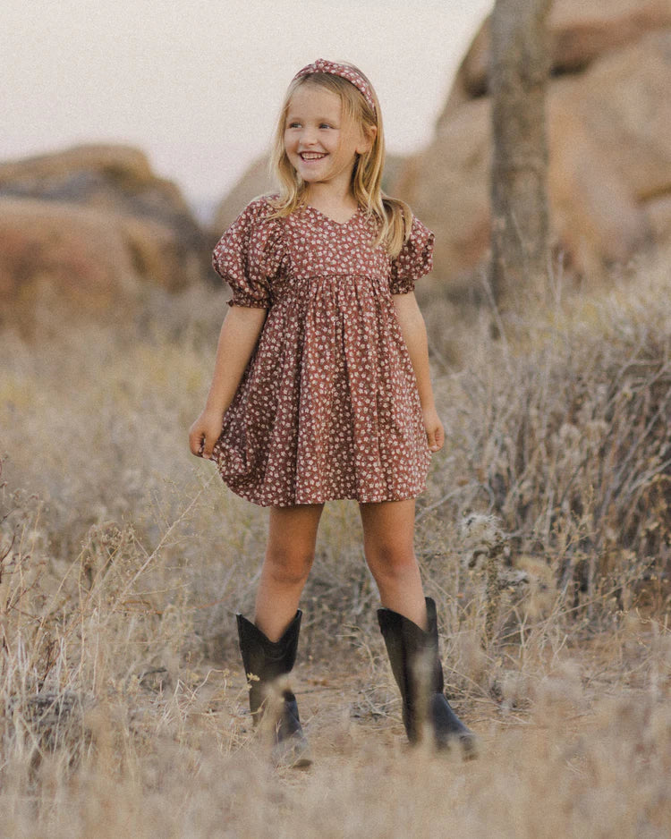 Jolene Dress in Rosette  - Doodlebug's Children's Boutique