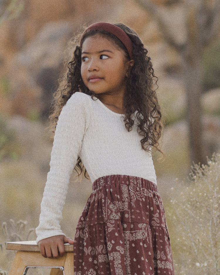 Padded Headband in Brick  - Doodlebug's Children's Boutique