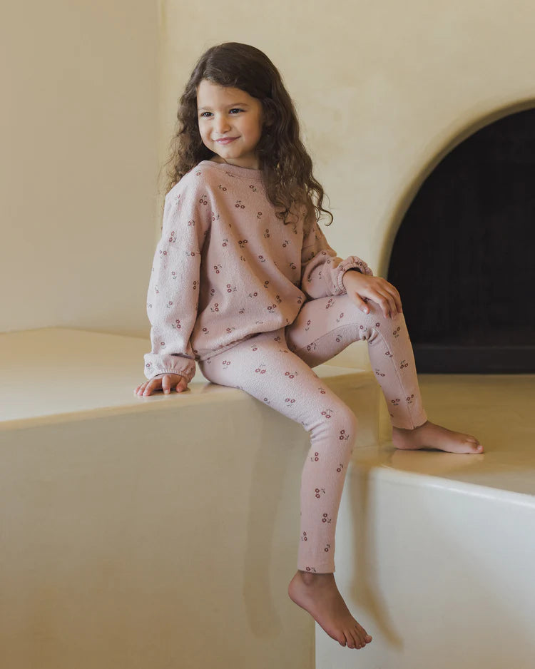 Spongey Knit Set in Blossom  - Doodlebug's Children's Boutique