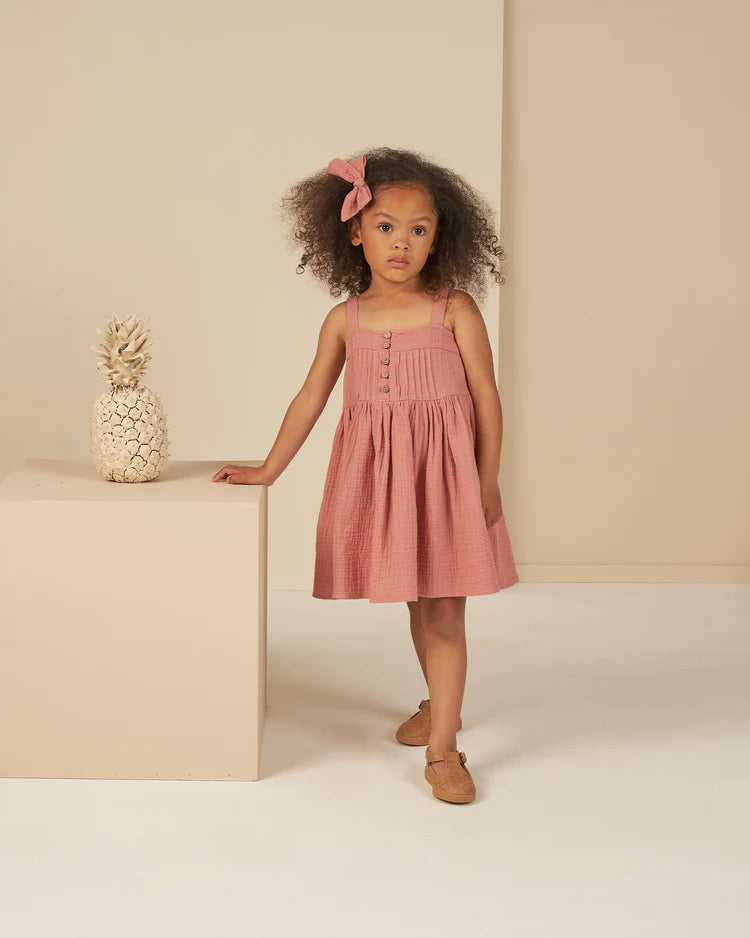 Colbie Mini Dress in Lipstick  - Doodlebug's Children's Boutique