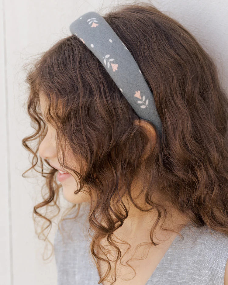 Padded Headband in Morning Glory  - Doodlebug's Children's Boutique