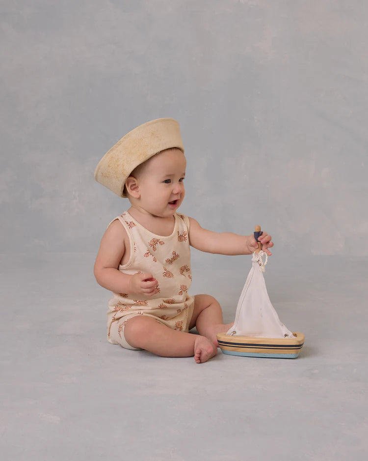 Sleeveless One-Piece in Crabs - Doodlebug's Children's Boutique