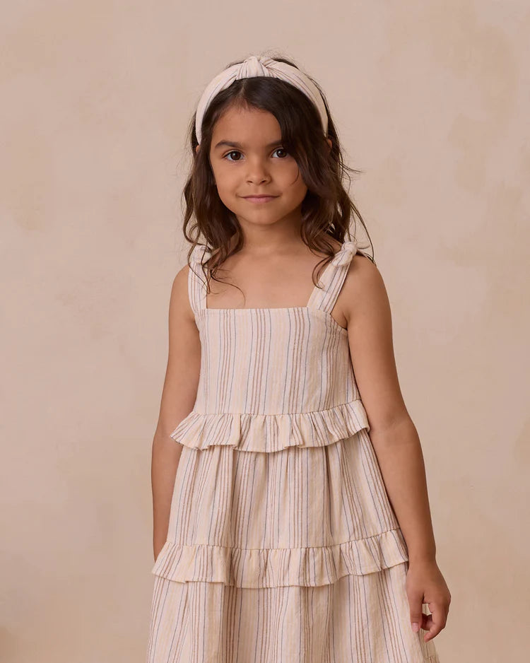 Ruffle Swing Dress in Summer Stripe - Doodlebug's Children's Boutique