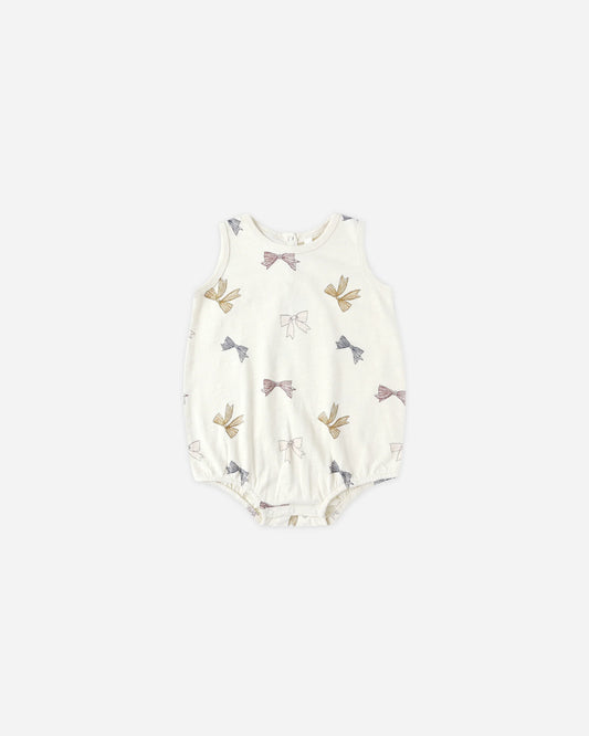 Bubble Onesie in Bows - Doodlebug's Children's Boutique