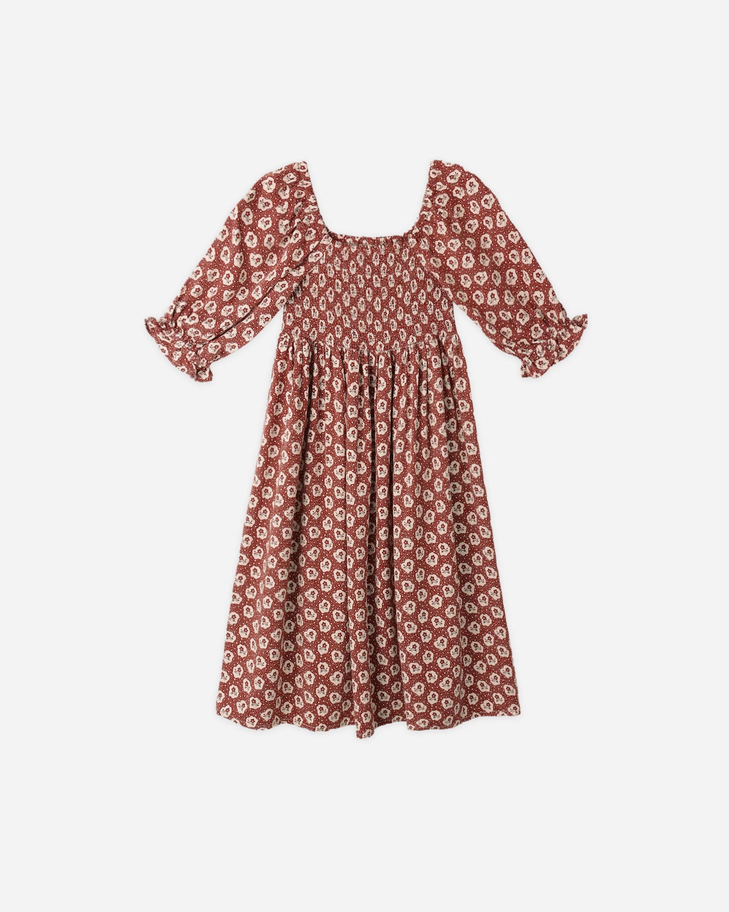 Adelaide Dress in Ruby Fleur - Doodlebug's Children's Boutique
