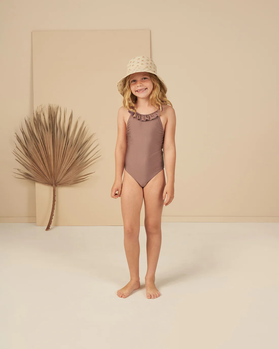 Arielle One-Piece in Mulberry Shimmer  - Doodlebug's Children's Boutique