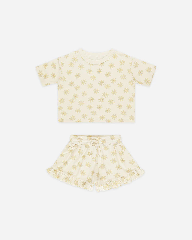 Mosie Set in Daisies - Doodlebug's Children's Boutique