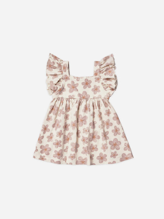 Mariposa Dress in Hibiscus  - Doodlebug's Children's Boutique