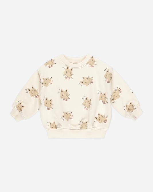 Relaxed Sweatshirt in Coyote  - Doodlebug's Children's Boutique