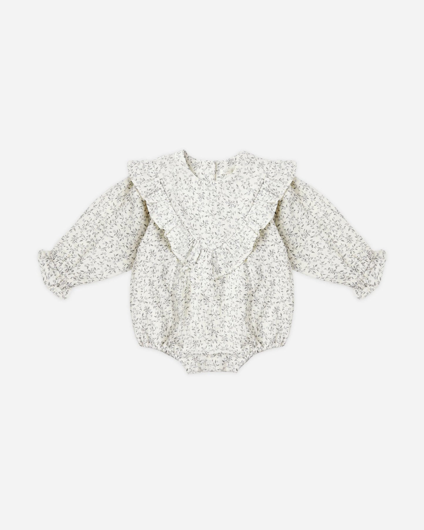 Winnie Romper in Blue Vines - Doodlebug's Children's Boutique