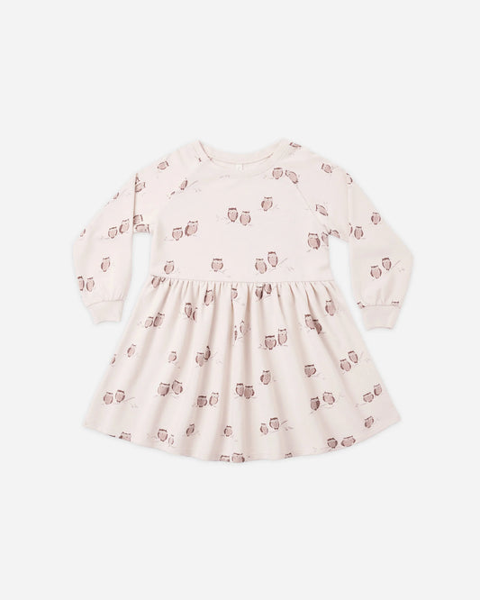 Raglan Dress in Owls - Doodlebug's Children's Boutique