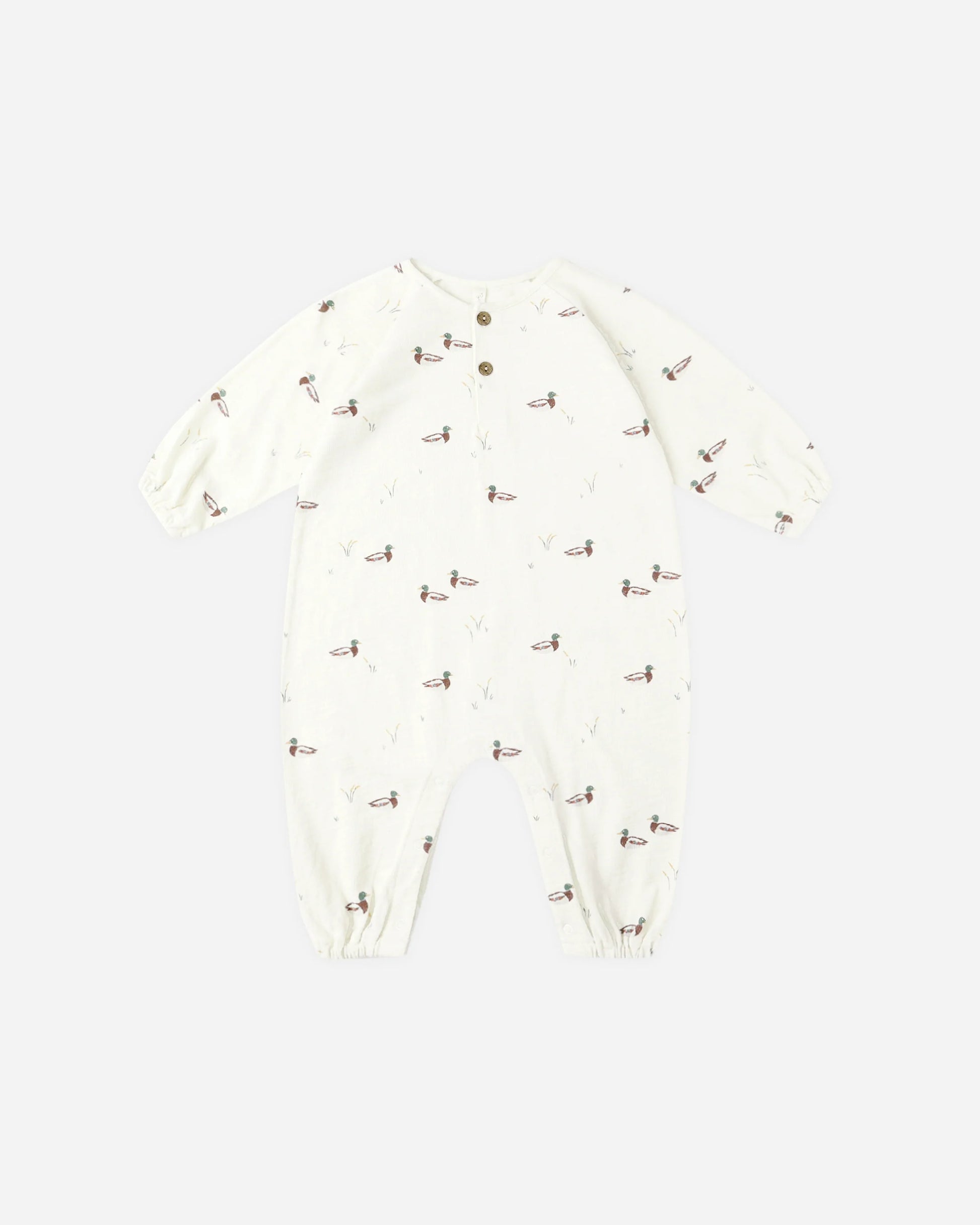 Henley Jumpsuit in Ducks - Doodlebug's Children's Boutique