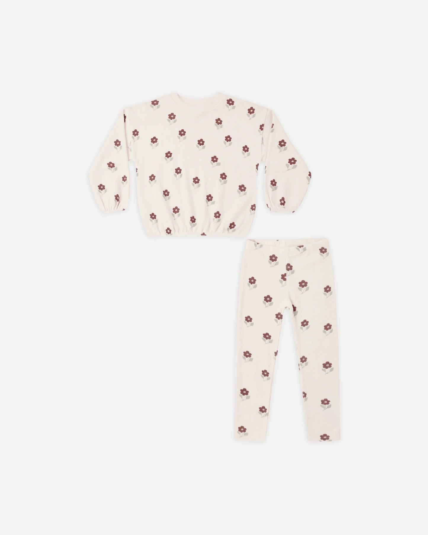 Spongey Knit Set in Petal Daisy