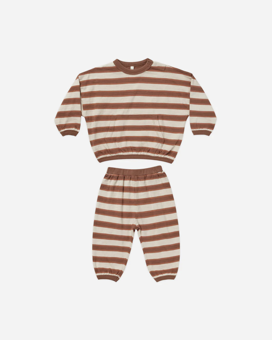 Relaxed Set in Cedar Stripe  - Doodlebug's Children's Boutique