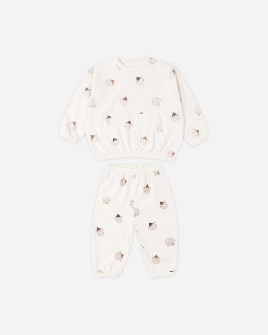 Relaxed Set in Winter Bears - Doodlebug's Children's Boutique