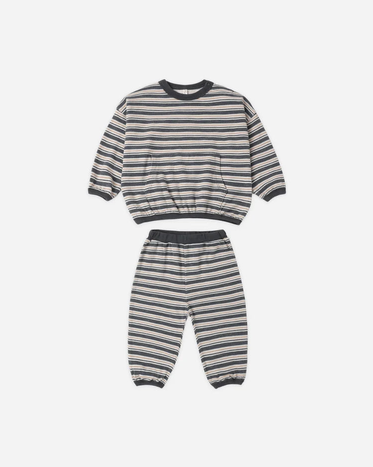 Relaxed Set in Blue Stripe