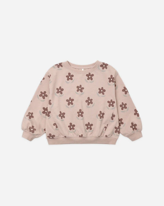 Oversized Sweatshirt in Daisy - Doodlebug's Children's Boutique
