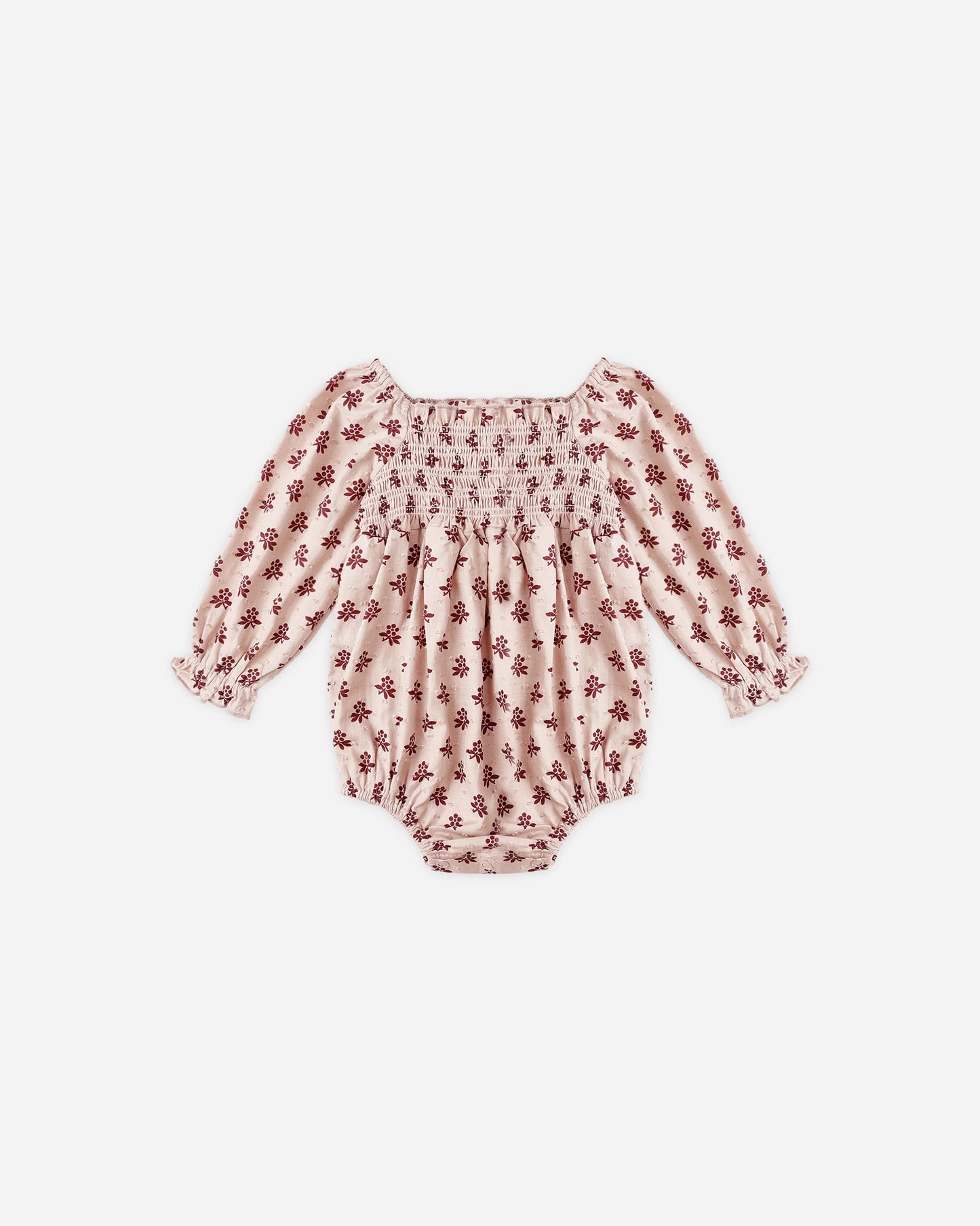 Adelaide Romper in Blush Fleur - Doodlebug's Children's Boutique